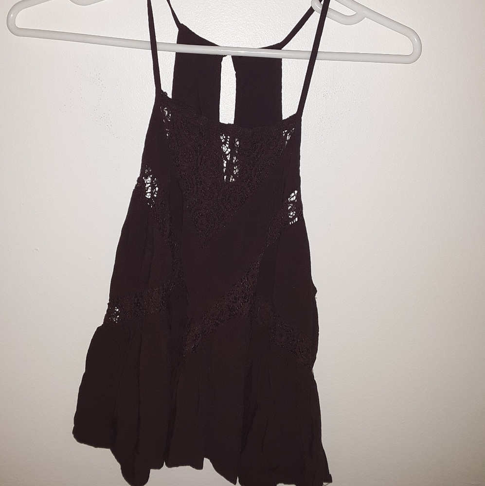 Burgundy Halter Tank Top